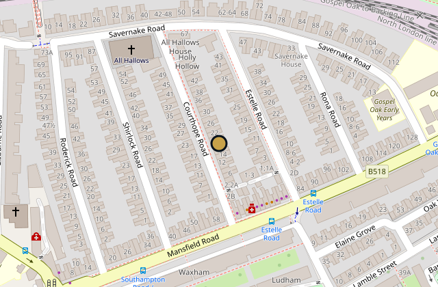 Map of 18 Courthope Road, Camden