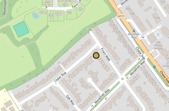 Map of 63 Friars Walk, Barnet