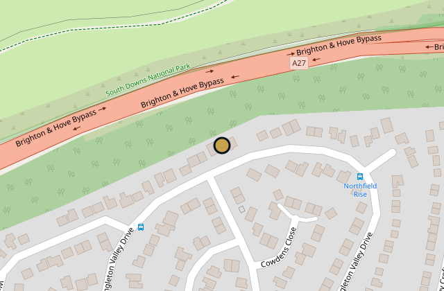 Map of 132 Hangleton Valley Drive, Brighton and Hove