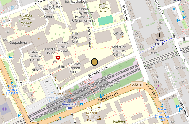 Map of 10 Windsor Walk, Southwark