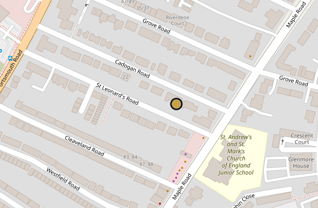 Map of 8 Cadogan Road, Kingston